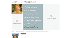 Desktop Screenshot of esalenmassagetherapist.com